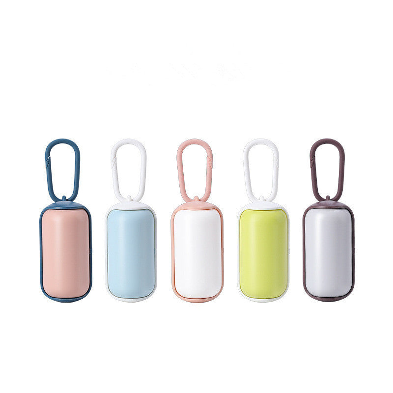 Belinana leash mounted waste bag dispenser in five pastel colors for convenient pet cleanup